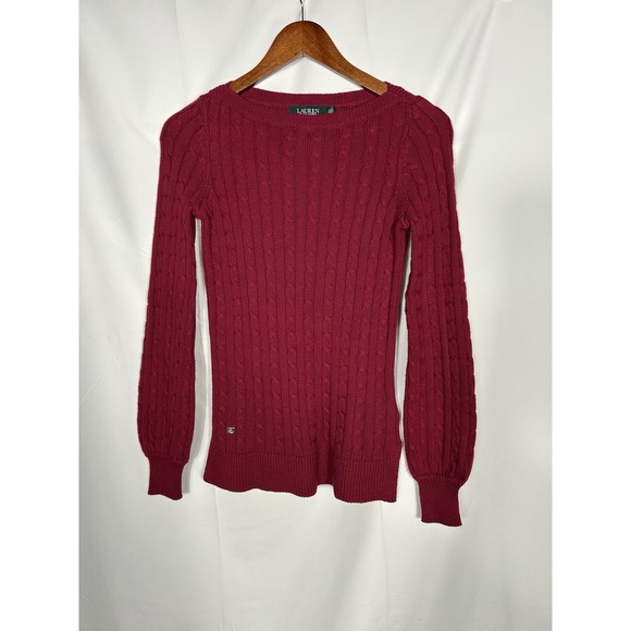 LRL Ralph Lauren Womens XXS Cable Knit Sweater Y2K Preppy Fall Heritage Classy - Picture 6 of 10